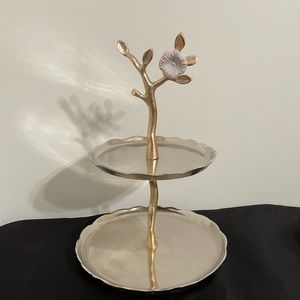 4Pc Elegant 2Tier Serving Set.